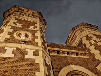 Low angle view of building against sky