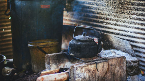 Fire hydrant on barbecue grill