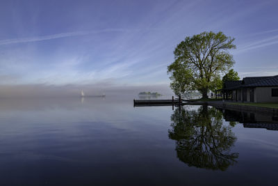 Scenic view of lake in usa