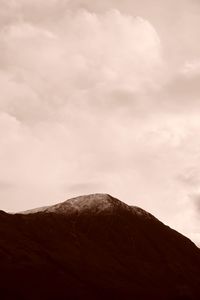 Low angle view of mountain against sky