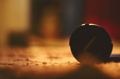 Close-up of ball on table