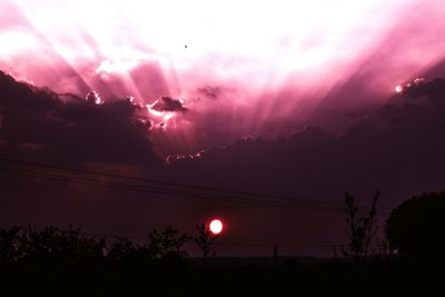 Scenic view of sky at sunset