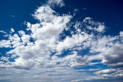 Low angle view of clouds in sky