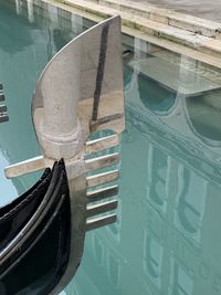 High angle view of swimming pool