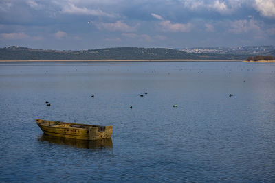 Scenic view of sea against sky