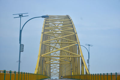 Low angle view of bridge against sky