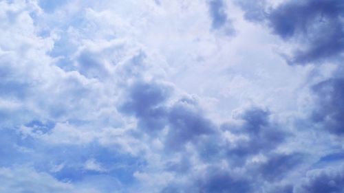 Low angle view of cloudy sky