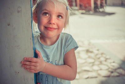 Portrait of a smiling girl