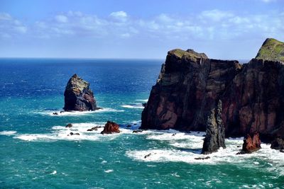 Panoramic view of sea against sky