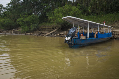 Boats in river