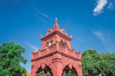 Low angle view of historical building against sky