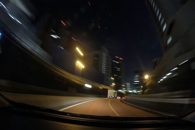 City street at night