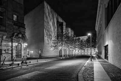 City street at night