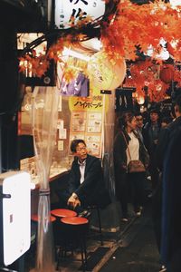 Group of people in restaurant