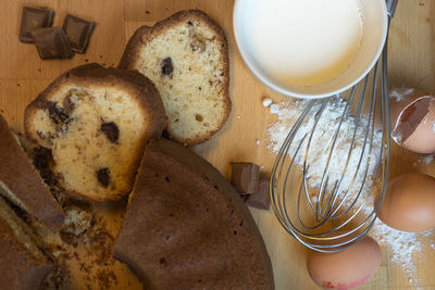 Close-up of food on table