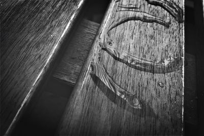 Close-up of wooden plank