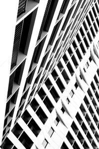 Low angle view of office building against sky