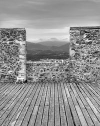 Scenic view of mountain against sky