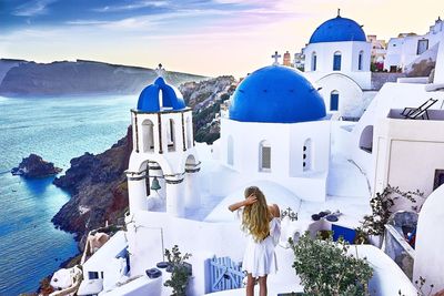 High angle view of cathedral against sky