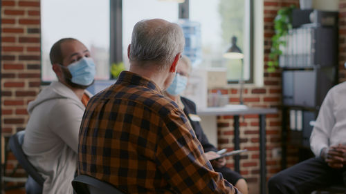 People attending psychotherapy session