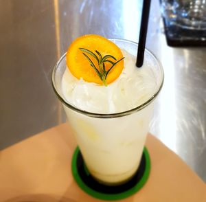 Close-up of drink on table