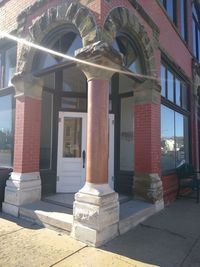 Entrance of historic building