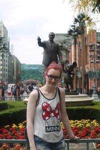 Young woman standing outdoors