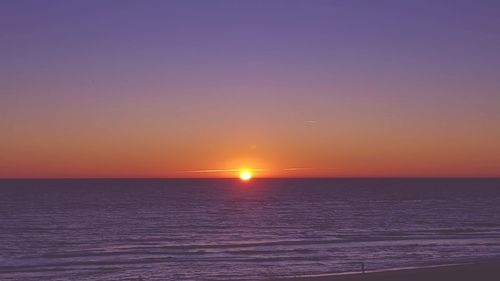 Sunset over sea