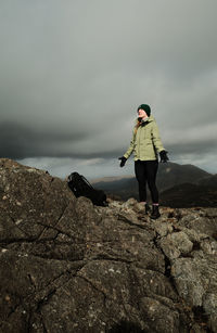 Man standing on rock