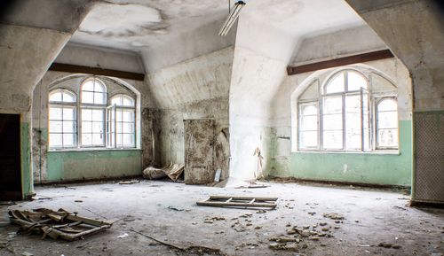 Interior of abandoned house