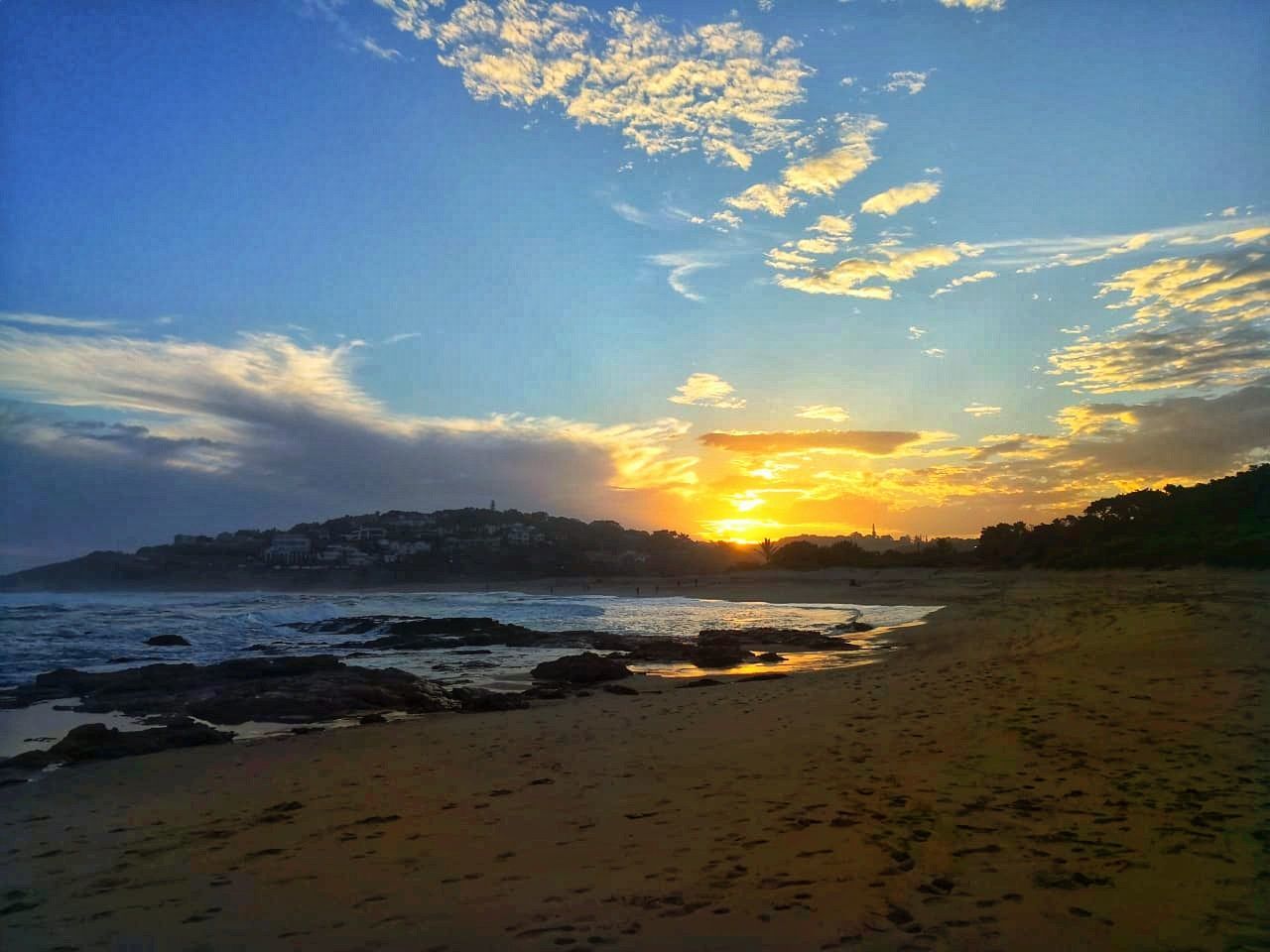 sky, land, beach, water, sea, sunset, beauty in nature, cloud - sky, scenics - nature, nature, tranquility, no people, sand, tranquil scene, wave, travel, outdoors, horizon