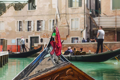 Boats in canal