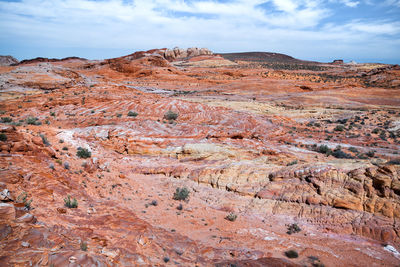 Scenic view of mountain against sky