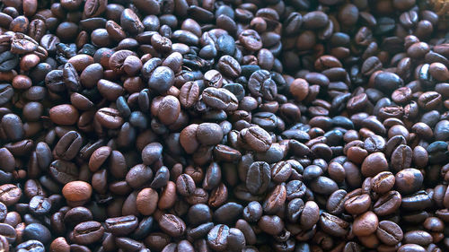 Full frame shot of coffee beans