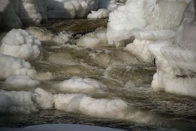 River flowing through rocks