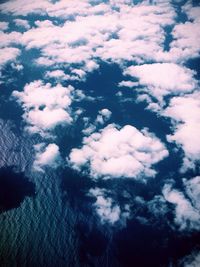 Low angle view of cloudy sky