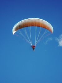 Low angle view of parachute