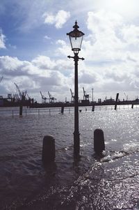 Reflection of clouds in water