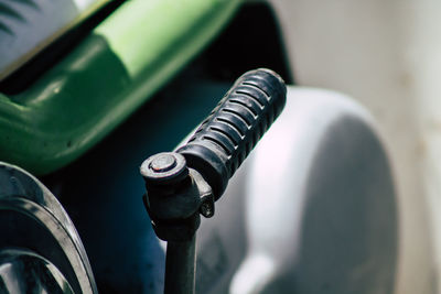 Close-up of bicycle wheel