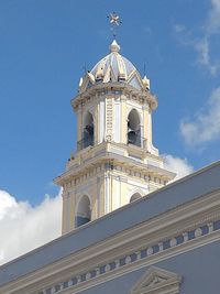 Low angle view of building against sky