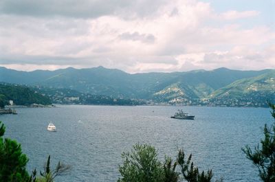 Boats in sea