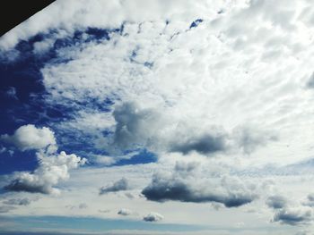 Low angle view of clouds in sky