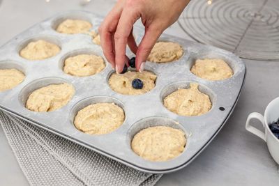 Midsection of cookies