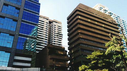 Low angle view of modern building