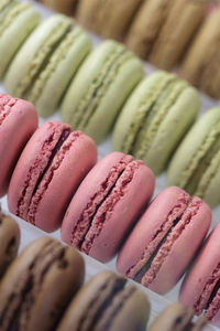 Full frame shot of macaroons