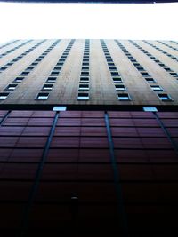 Low angle view of modern building against sky