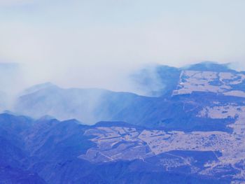 Scenic view of dramatic landscape against sky