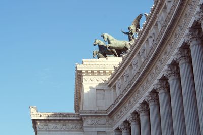 Low angle view of historical building