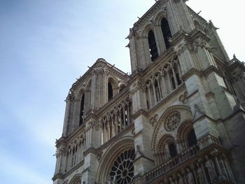 Low angle view of church against sky