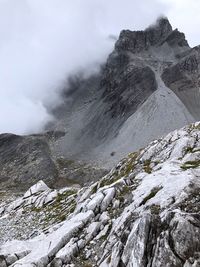 Scenic view of mountain against sky